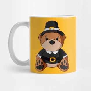 Boy Pilgrim Teddy Bear Mug